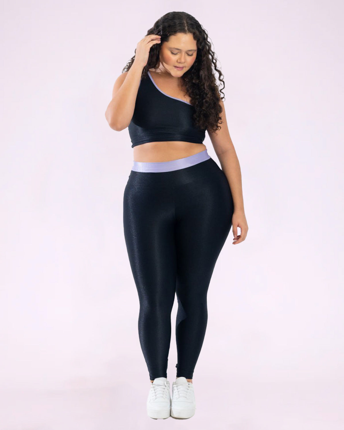 Conjunto Fitness Curve Plus Size Bicolor