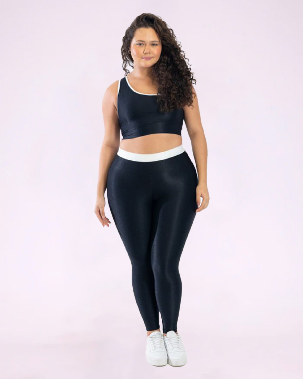 Conjunto Fitness Curve Plus Size Bicolor