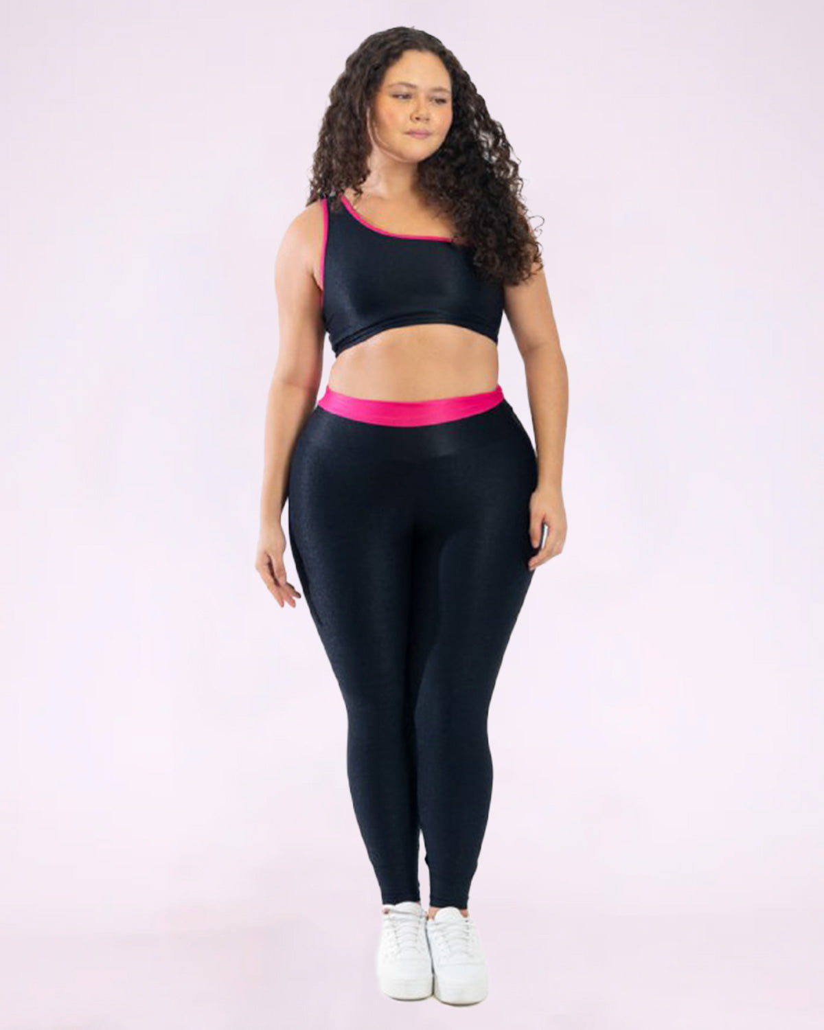 Conjunto Fitness Curve Plus Size Bicolor