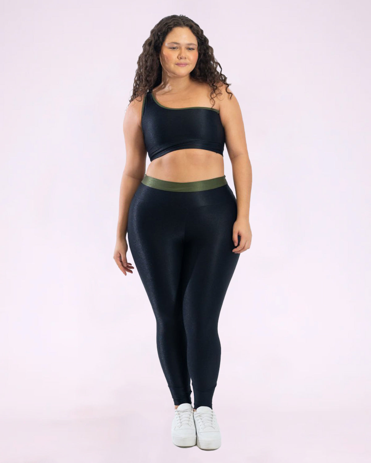 Conjunto Fitness Curve Plus Size Bicolor