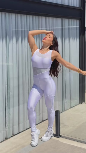 Macacão Fitness aime Branco