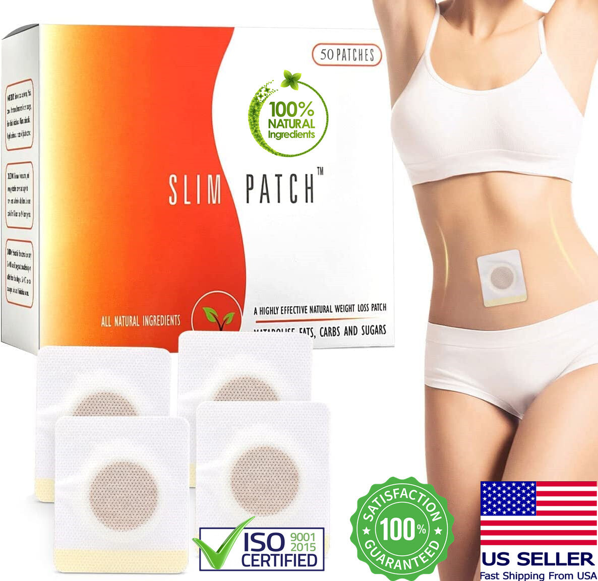 Cinta Redutora e Modeladora + Adesivo Slim Patch para Emagrecimento